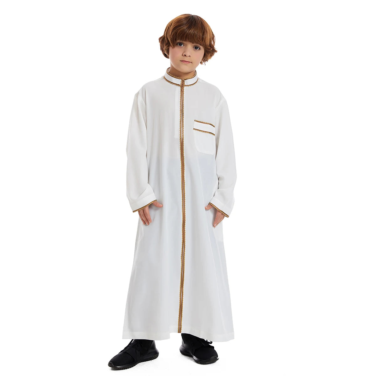 Kids Zipper Thobe - Saudi Islamic Jubba