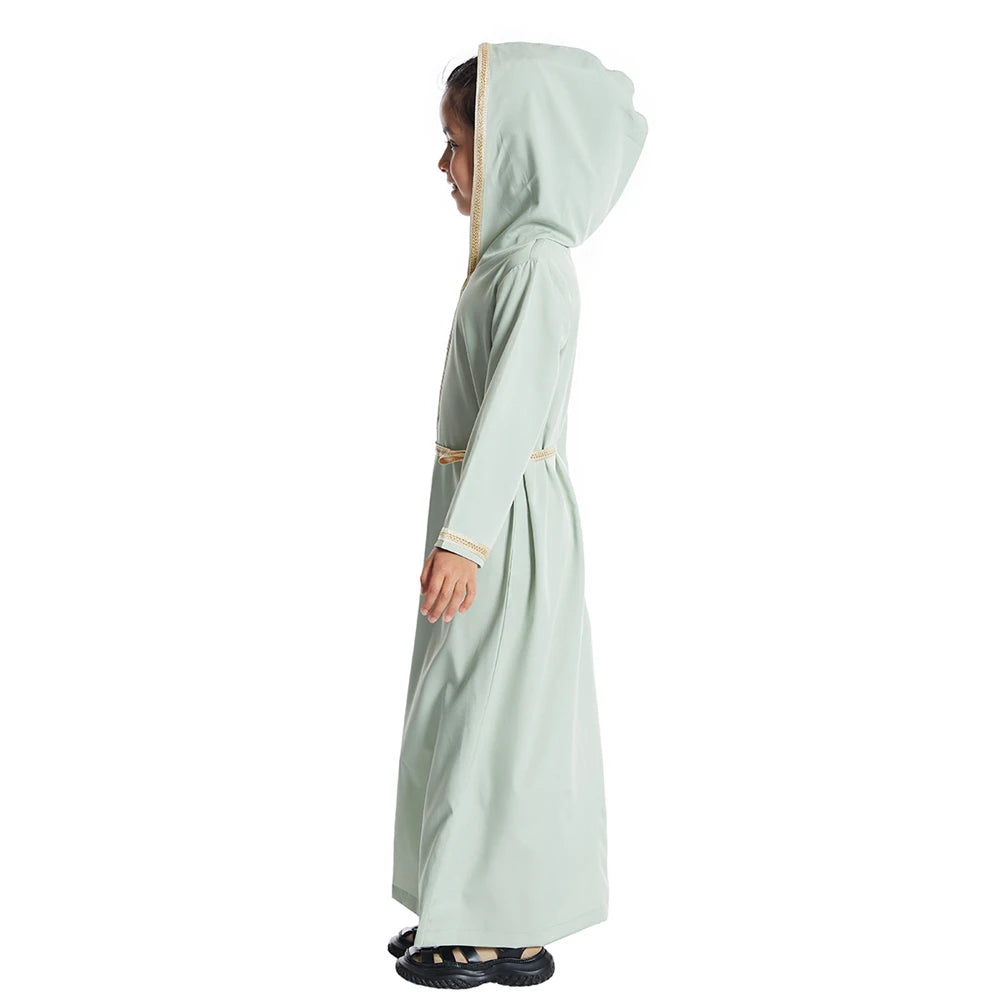 Muslim Girls Hooded Djellaba 