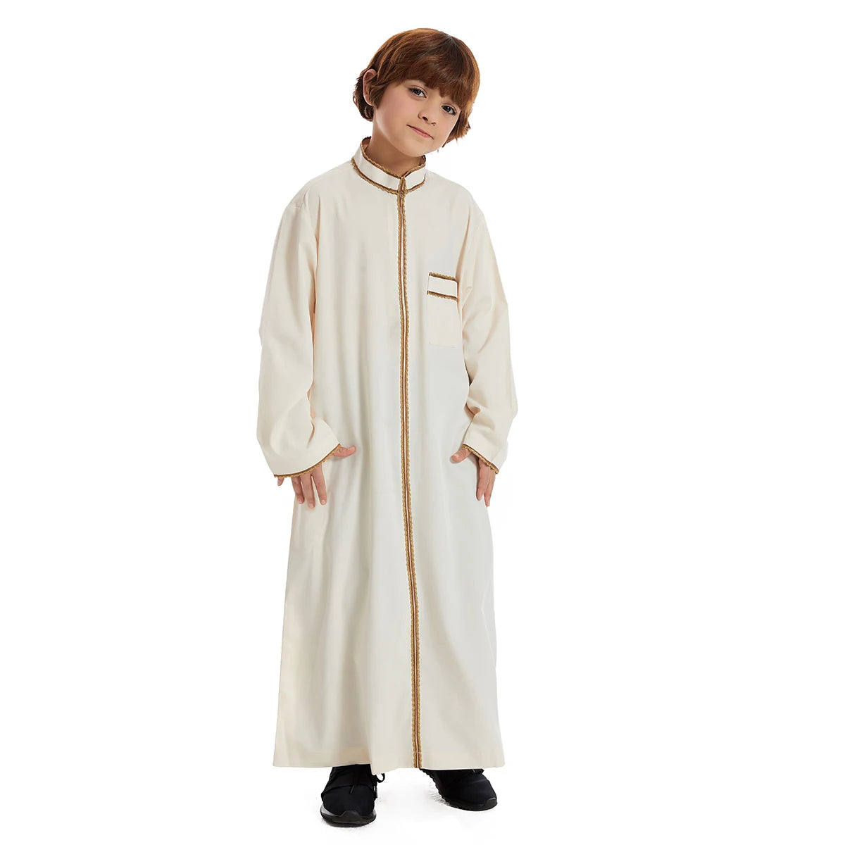 Kids Zipper Thobe - Saudi Islamic Jubba