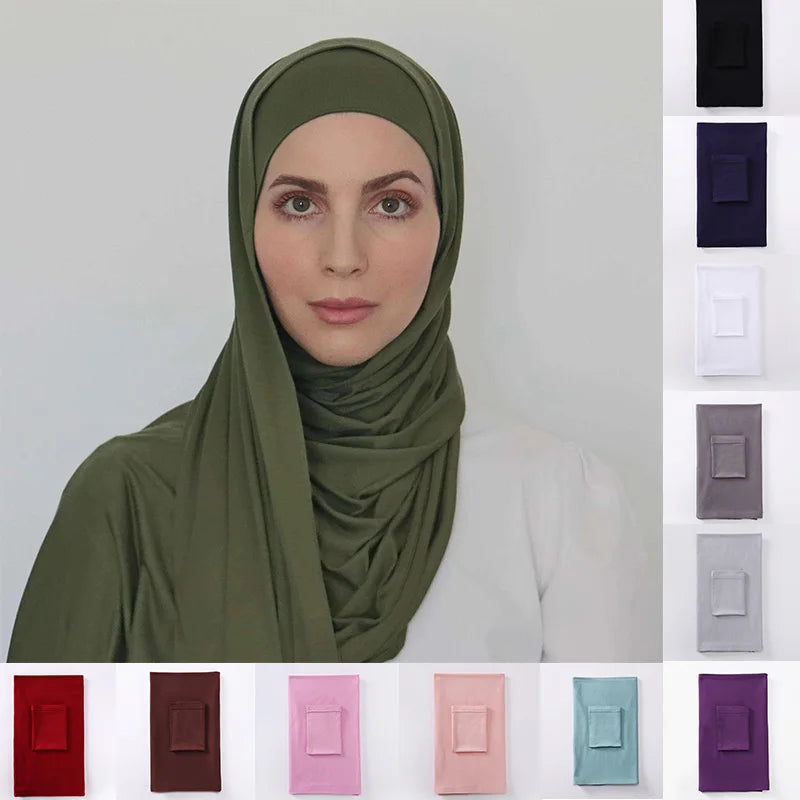 2-Piece Modal Hijab Set - Undercap & Long Scarf