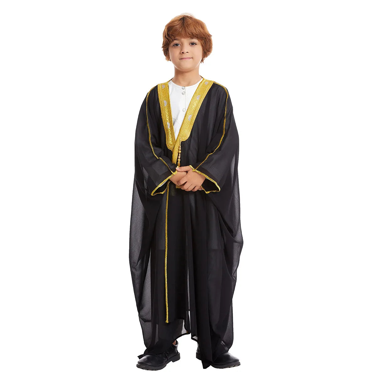 Boys Long  Sleeve Embroidered Kaftan