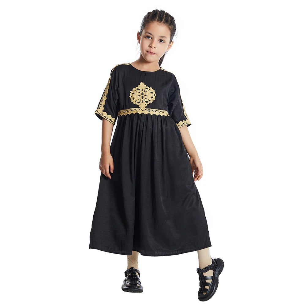 Girls Short Sleeve Gown