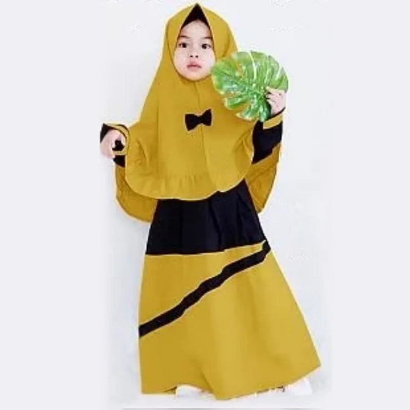 2-Piece Kids  Hijab & Abaya Set