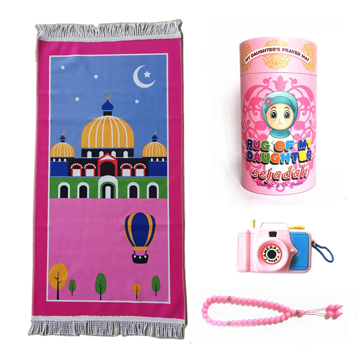 Kids Prayer Mat Eid Gifts for Kids Salah Mat for Kids Enjoyable Prayer Rug for Kids