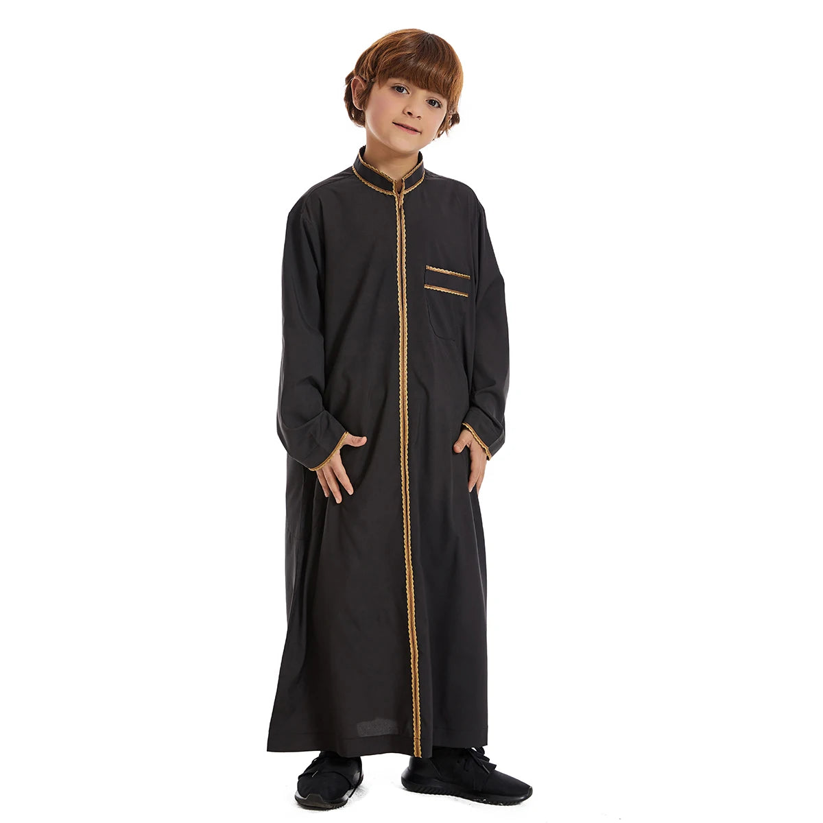 Kids Zipper Thobe - Saudi Islamic Jubba