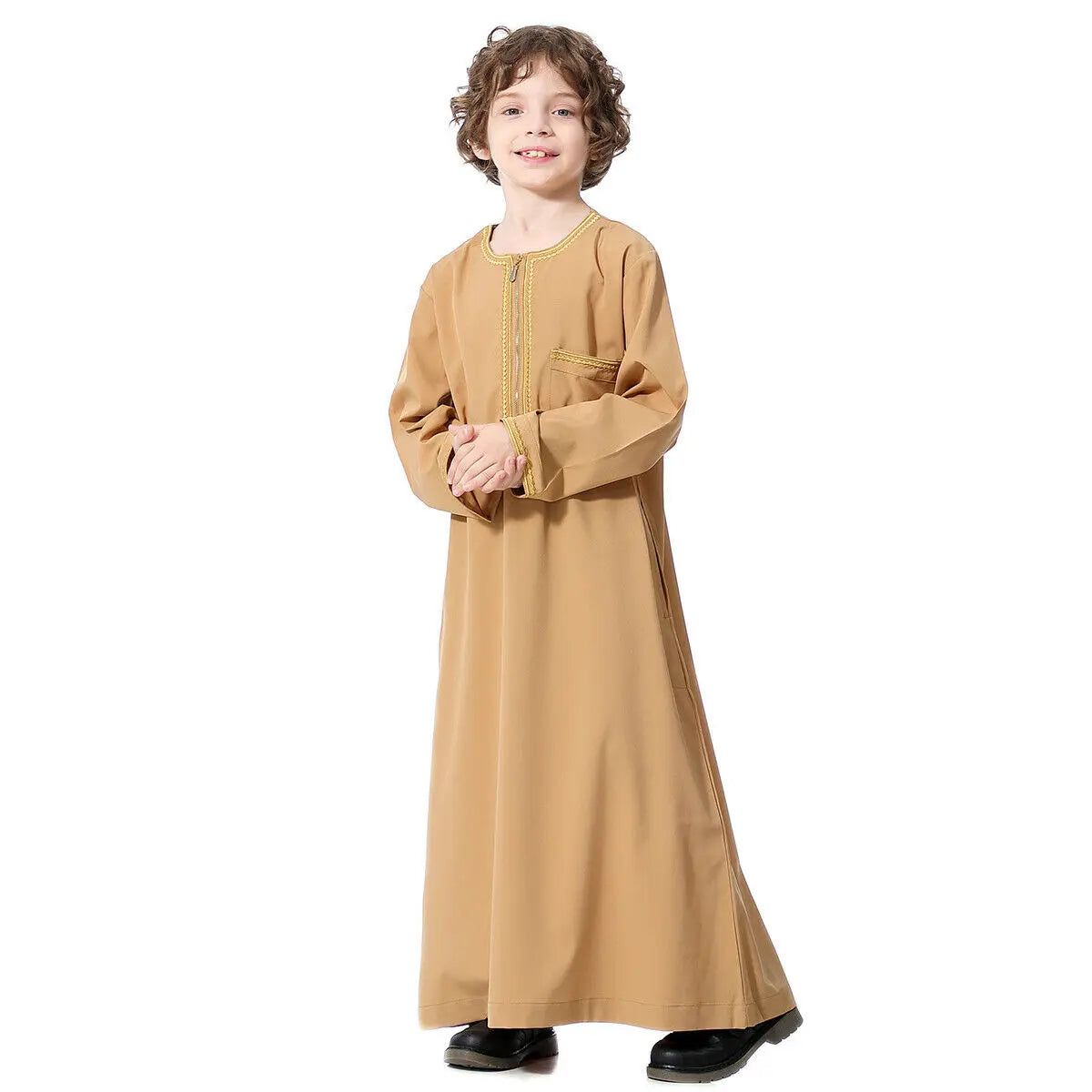 Boys' Saudi Thobe - Jubba Dishdasha Prayer Robe