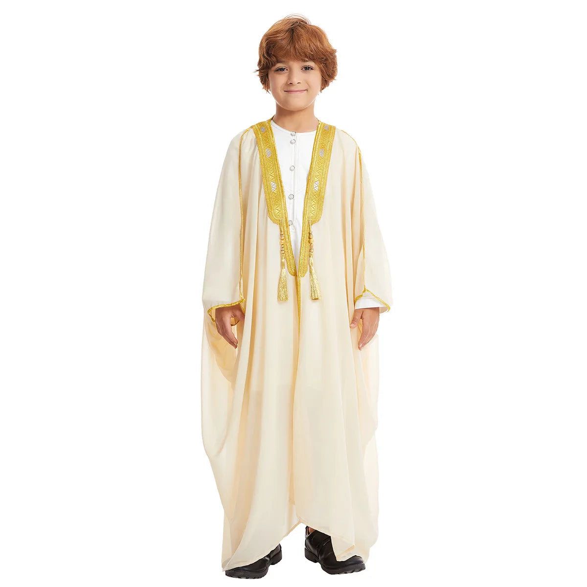 Boys Long  Sleeve Embroidered Kaftan