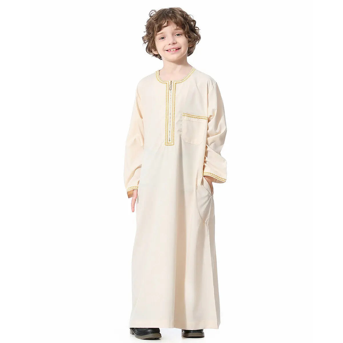 Boys' Saudi Thobe - Jubba Dishdasha Prayer Robe