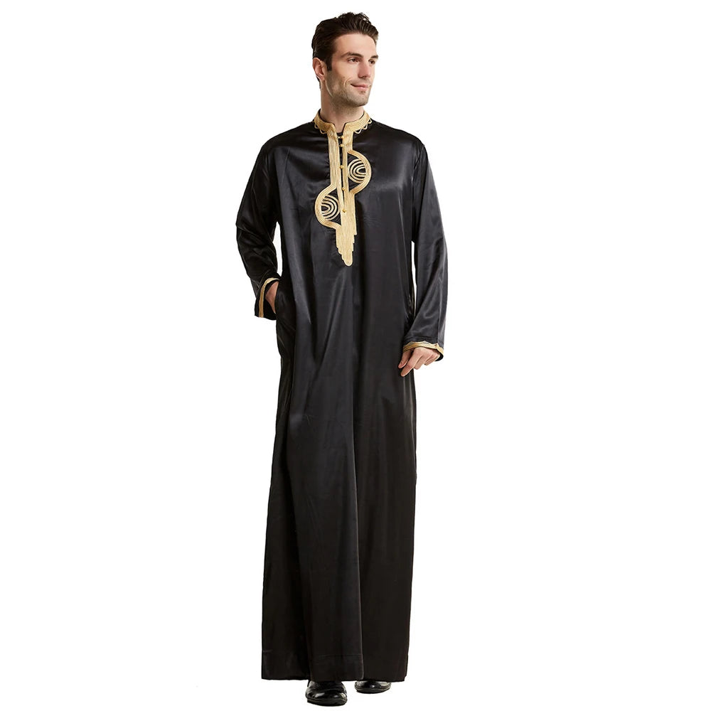 Embroidered Saudi Mens Jubba 