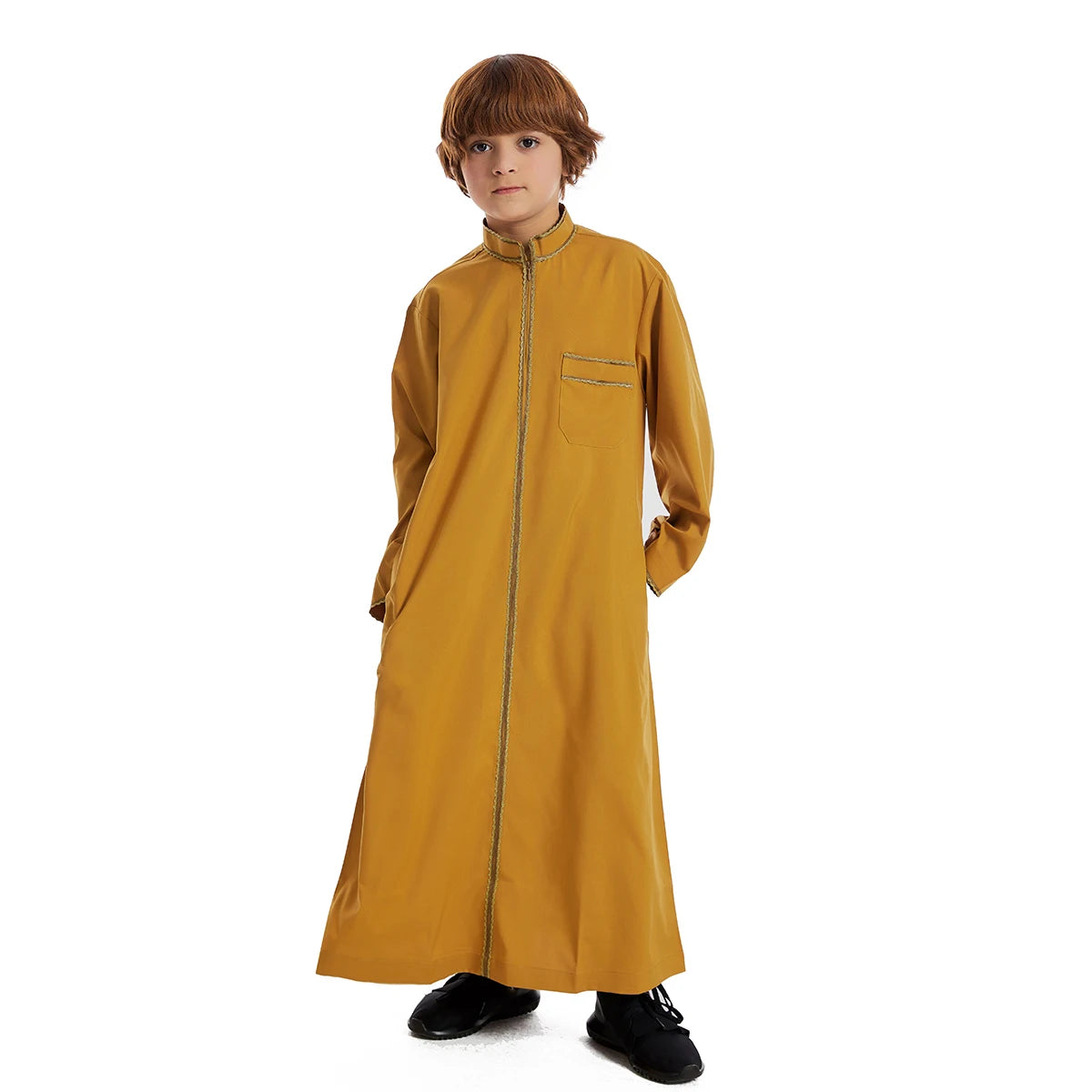 Kids Zipper Thobe - Saudi Islamic Jubba