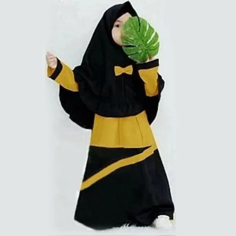 2-Piece Kids  Hijab & Abaya Set