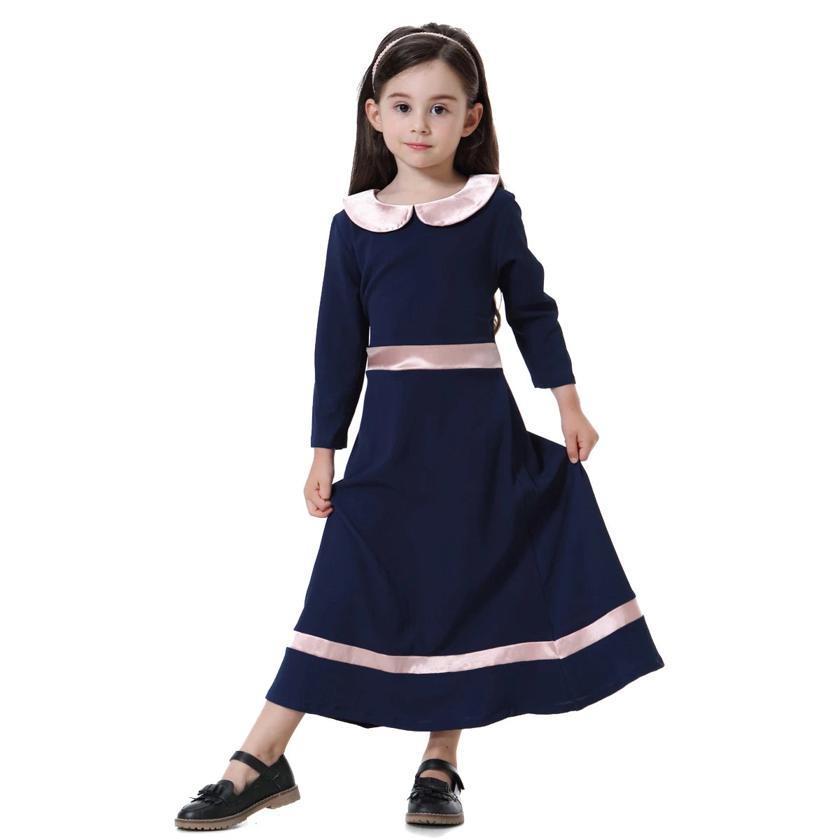 Girls' Long Sleeve School Dress